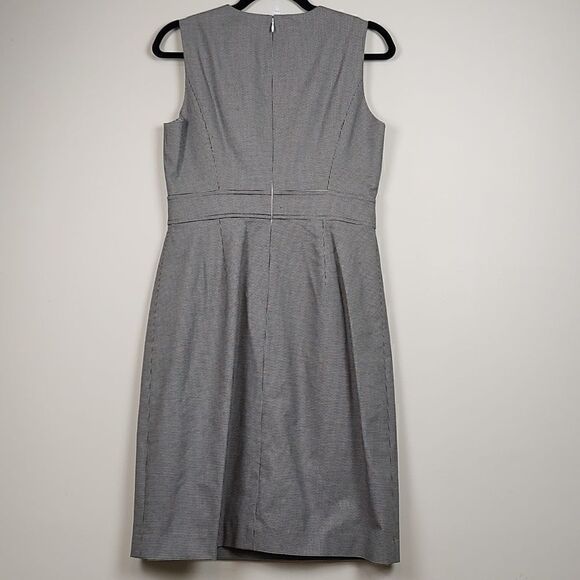 Brooks Brothers Classic Black & White Houndstooth Sleeveless Sheath Dress - Picture 7 of 10